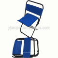 600D oxford Stoff kleine faltbare Wanderreise Lager Stühle mit Rückenlehne